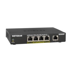 Netgear GS305P 5-Port Gigabit PoE Switch - Reliable Power Over Ethernet for Home and Business Networking - Model GS305P-200PES
